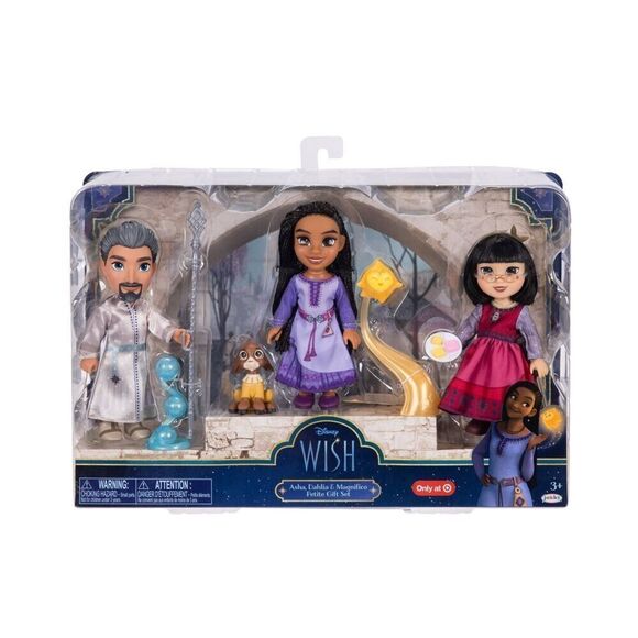 Disney’s Wish 6'' Asha, Dahlia & Magnifico Petite Doll Gift Set - SEE PHOTOS - Picture 1 of 5